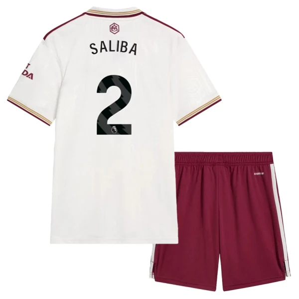 Conjunto Arsenal Saliba 2 Niño Tercera 25/26 Conjunto Arsenal Saliba 2 Niño Tercera 25/26
