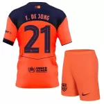 Conjunto FC Barcelona Frenkie de Jong 21 Niño Tercera 25/26