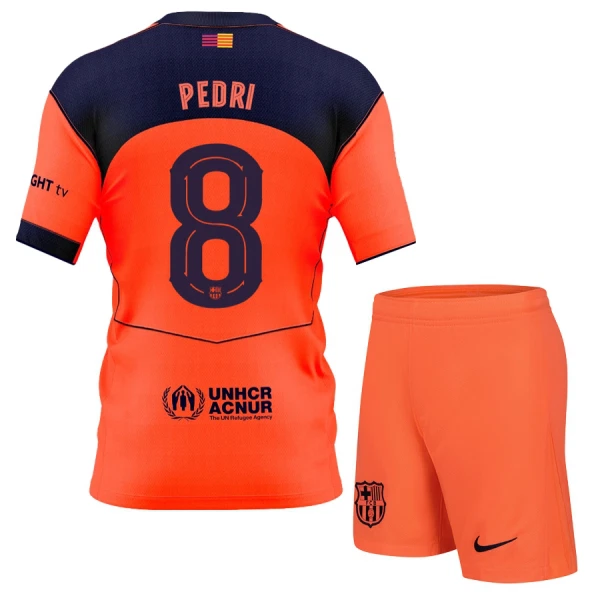 Conjunto FC Barcelona Pedri 8 Niño Tercera 25/26 Conjunto FC Barcelona Pedri 8 Niño Tercera 25/26