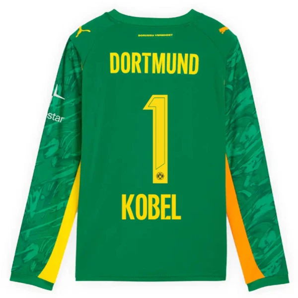 Camiseta Portero Borussia Dortmund Kobel 1 Hombre 25/26 Verde Manga Larga Camiseta Portero Borussia Dortmund Kobel 1 Hombre 25/26 Verde Manga Larga