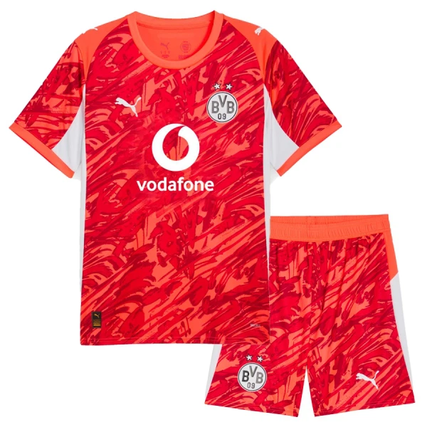 Conjunto Portero Borussia Dortmund Niño 25/26 Roja