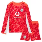 Conjunto Portero Borussia Dortmund Niño 25/26 Roja Manga Larga