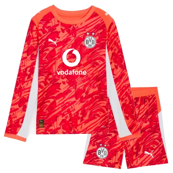 Conjunto Portero Borussia Dortmund Niño 25/26 Roja Manga Larga Conjunto Portero Borussia Dortmund Niño 25/26 Roja Manga Larga