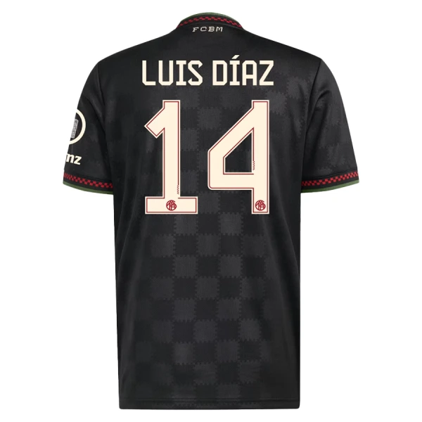Camiseta FC Bayern de Múnich Luis Díaz 14 Hombre Tercera 25/26