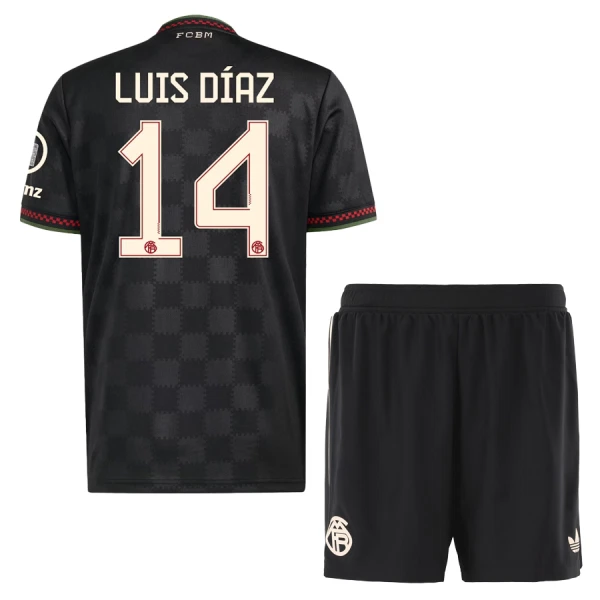 Conjunto FC Bayern de Múnich Luis Díaz 14 Niño Tercera 25/26 Conjunto FC Bayern de Múnich Luis Díaz 14 Niño Tercera 25/26