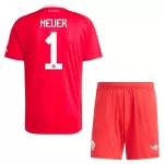 Conjunto Portero FC Bayern de Múnich Neuer 1 Niño 25/26 Roja
