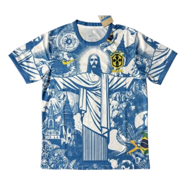 Camiseta Brasil Hombre 2025 Azul - Especial