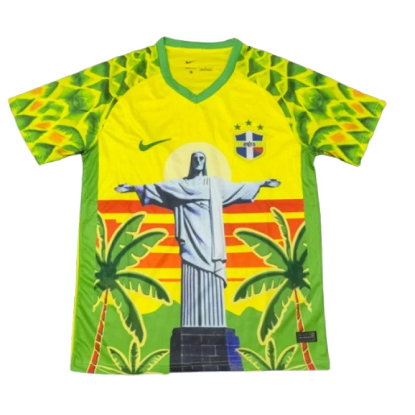 Camiseta Brasil Hombre 2025 Blanca - Especial