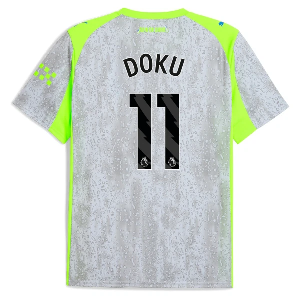 Camiseta Manchester City Doku 11 Hombre Tercera 25/26 Camiseta Manchester City Doku 11 Hombre Tercera 25/26