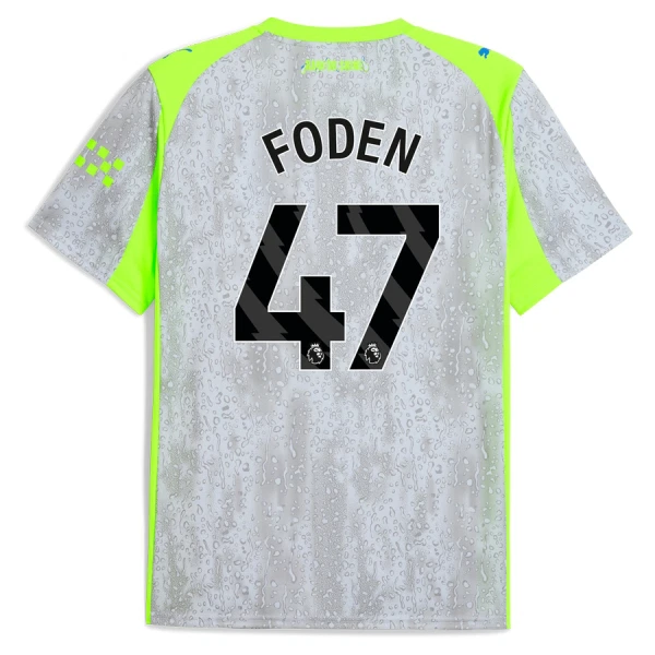Camiseta Manchester City Foden 47 Hombre Tercera 25/26 Camiseta Manchester City Foden 47 Hombre Tercera 25/26