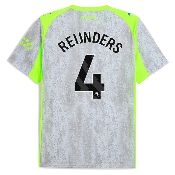 Camiseta Manchester City Reijnders 4 Hombre Tercera 25/26 Camiseta Manchester City Reijnders 4 Hombre Tercera 25/26