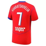 Camiseta Paris Saint-Germain Kvaratskhelia 7 Hombre Tercera 25/26