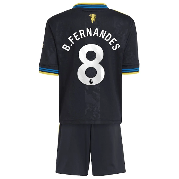 Conjunto Manchester United Bruno Fernandes 8 Niño Tercera 25/26 Conjunto Manchester United Bruno Fernandes 8 Niño Tercera 25/26