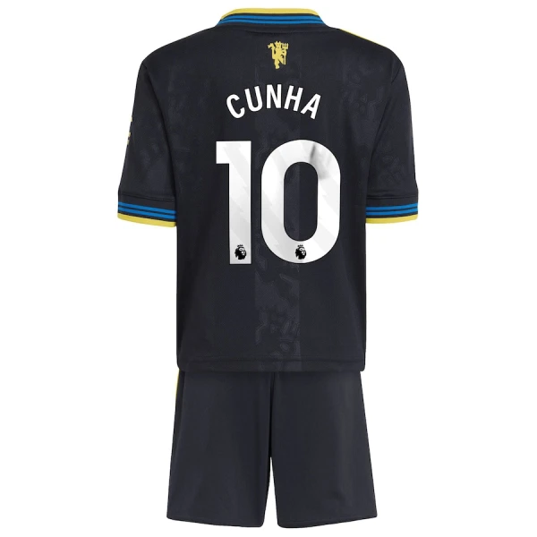 Conjunto Manchester United Cunha 10 Niño Tercera 25/26
