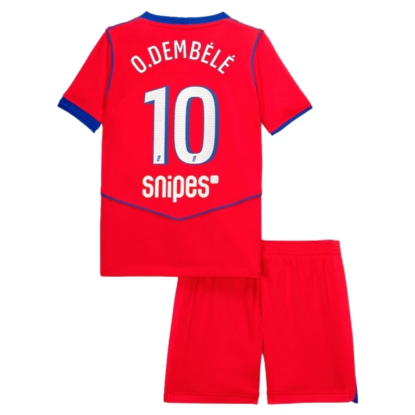 Conjunto Paris Saint-Germain O. Dembele 10 Niño Tercera 25/26 Conjunto Paris Saint-Germain O. Dembele 10 Niño Tercera 25/26