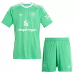 Conjunto Portero Manchester United Niño 25/26 Verde