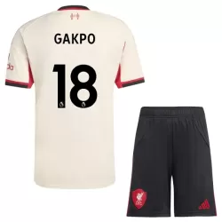 Conjunto Liverpool Gakpo 18 Niño Segunda 25/26 Conjunto Liverpool Gakpo 18 Niño Segunda 25/26