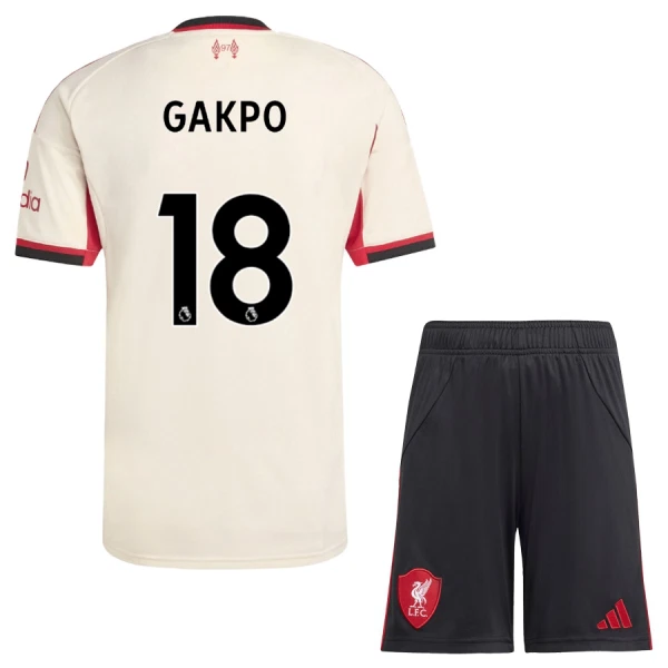 Conjunto Liverpool Gakpo 18 Niño Segunda 25/26 Conjunto Liverpool Gakpo 18 Niño Segunda 25/26