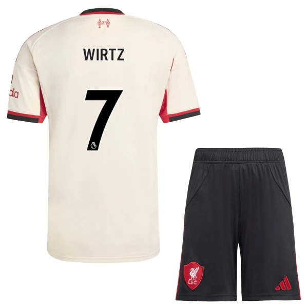 Conjunto Liverpool Wirtz 7 Niño Segunda 25/26 Conjunto Liverpool Wirtz 7 Niño Segunda 25/26