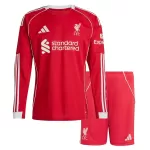 Conjunto Manga Larga Liverpool Niño Primera 25/26