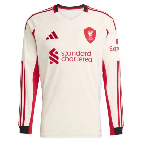 Conjunto Manga Larga Liverpool Niño Segunda 25/26
