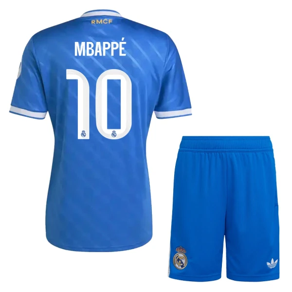 Conjunto Real Madrid Mbappé 10 Niño Tercera 25/26
