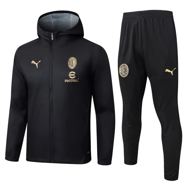 AC Milan Chaqueta De Entrenamiento Con Capucha Hombre 25/26 Negra