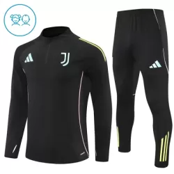 Juventus Sudadera De Entrenamiento Niño Cremallera Cuarto 25/26 Negra