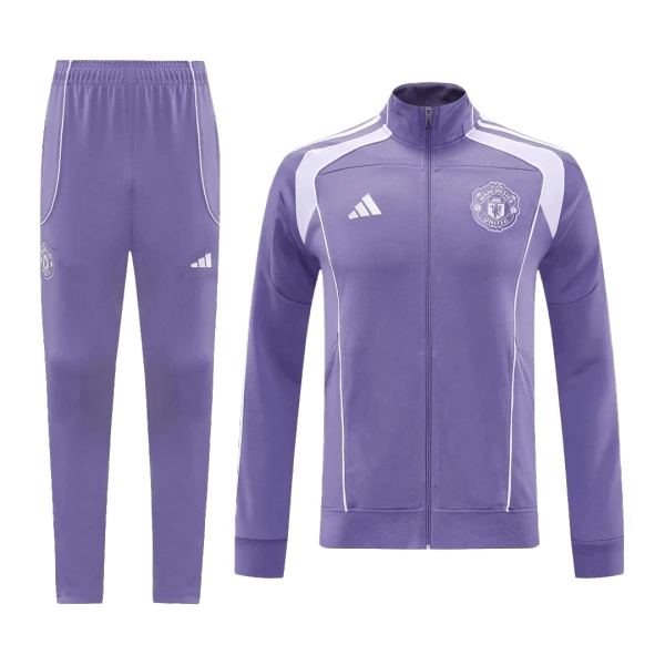 Manchester United Conjunto De Chaqueta De Entrenamiento Hombre 25/26 Púrpura Manchester United Conjunto De Chaqueta De Entrenamiento Hombre 25/26 Púrpura