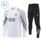 Paris Saint-Germain Sudadera De Entrenamiento Niño Cremallera Cuarto 25/26 Blanca