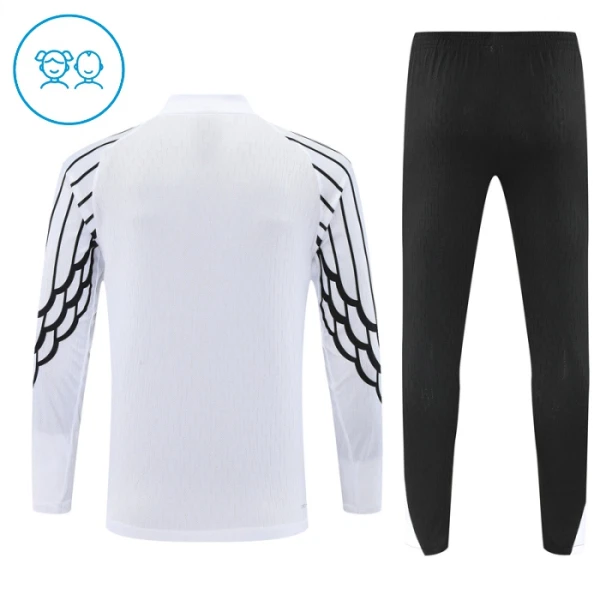 Paris Saint-Germain Sudadera De Entrenamiento Niño Cremallera Cuarto 25/26 Blanca
