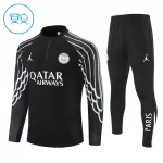 Paris Saint-Germain Sudadera De Entrenamiento Niño Cremallera Cuarto 25/26 Negra