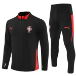 Portugal Sudadera De Entrenamiento Hombre Cremallera Cuarto 25/26 Negra