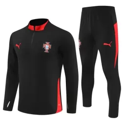 Portugal Sudadera De Entrenamiento Hombre Cremallera Cuarto 25/26 Negra