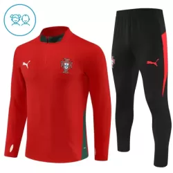 Portugal Sudadera De Entrenamiento Niño Cremallera Cuarto 25/26 Roja