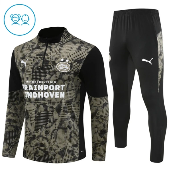 PSV Eindhoven Sudadera De Entrenamiento Niño Cremallera Cuarto 25/26 Negra PSV Eindhoven Sudadera De Entrenamiento Niño Cremallera Cuarto 25/26 Negra