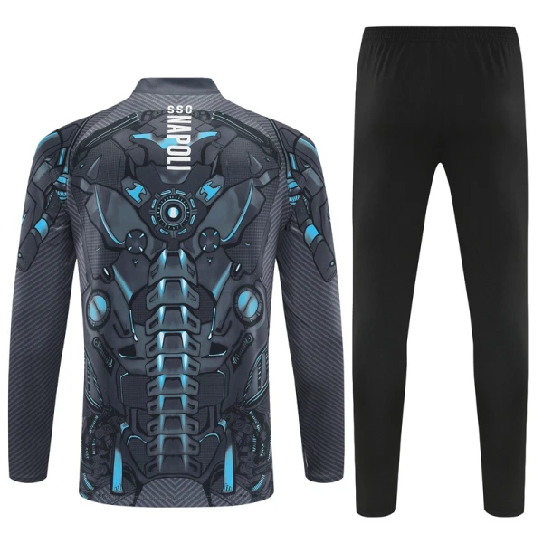 SSC Napoli Sudadera De Entrenamiento Hombre Cremallera Cuarto 25/26 Negra