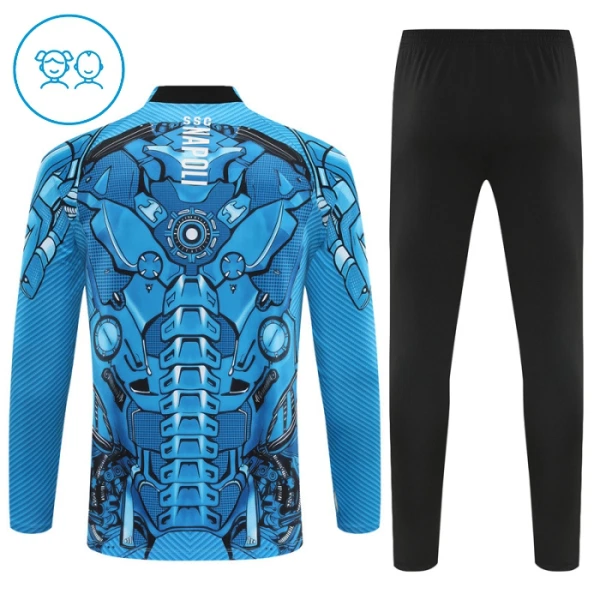 SSC Napoli Sudadera De Entrenamiento Niño Cremallera Cuarto 25/26 Azul
