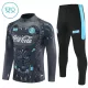 SSC Napoli Sudadera De Entrenamiento Niño Cremallera Cuarto 25/26 Negra