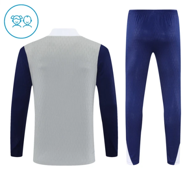 Tottenham Hotspur Sudadera De Entrenamiento Niño Cremallera Cuarto 25/26 Gris