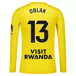 Camiseta Portero Atlético Madrid Oblak 13 Hombre 25/26 Amarilla Manga Larga Camiseta Portero Atlético Madrid Oblak 13 Hombre 25/26 Amarilla Manga Larga