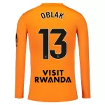 Camiseta Portero Atlético Madrid Oblak 13 Hombre 25/26 Naranja Manga Larga