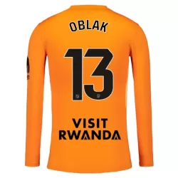 Camiseta Portero Atlético Madrid Oblak 13 Hombre 25/26 Naranja Manga Larga Camiseta Portero Atlético Madrid Oblak 13 Hombre 25/26 Naranja Manga Larga