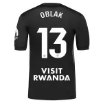 Camiseta Portero Atlético Madrid Oblak 13 Hombre 25/26 Negra