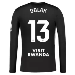 Camiseta Portero Atlético Madrid Oblak 13 Hombre 25/26 Negra Manga Larga Camiseta Portero Atlético Madrid Oblak 13 Hombre 25/26 Negra Manga Larga