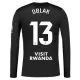 Camiseta Portero Atlético Madrid Oblak 13 Hombre 25/26 Negra Manga Larga