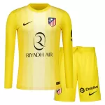 Conjunto Portero Atlético Madrid Niño 25/26 Amarilla Manga Larga