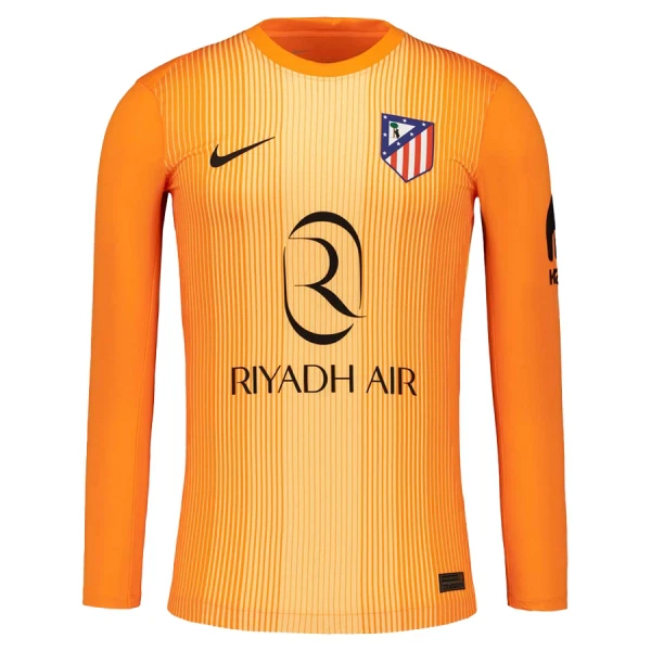Conjunto Portero Atlético Madrid Niño 25/26 Naranja Manga Larga