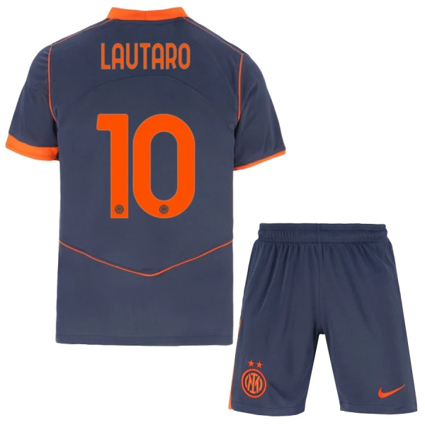 Conjunto Inter Milan Lautaro Martinez 10 Niño Tercera 25/26