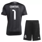 Conjunto Portero Real Madrid Courtois 1 Niño 25/26 Negra